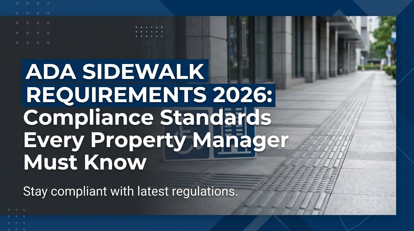 ADA Sidewalk Requirements 2026: Compliance Standards Every Property Manager Must Know