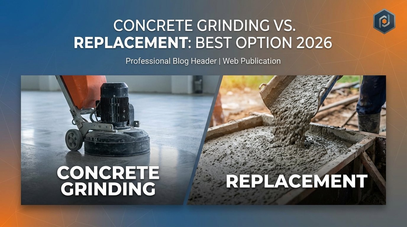 Concrete Grinding vs. Replacement: Best Option 2026
