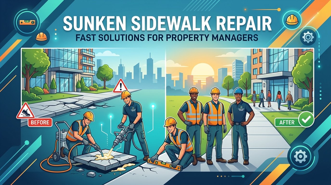 Sunken Sidewalk Repair: Fast Solutions for Property Managers