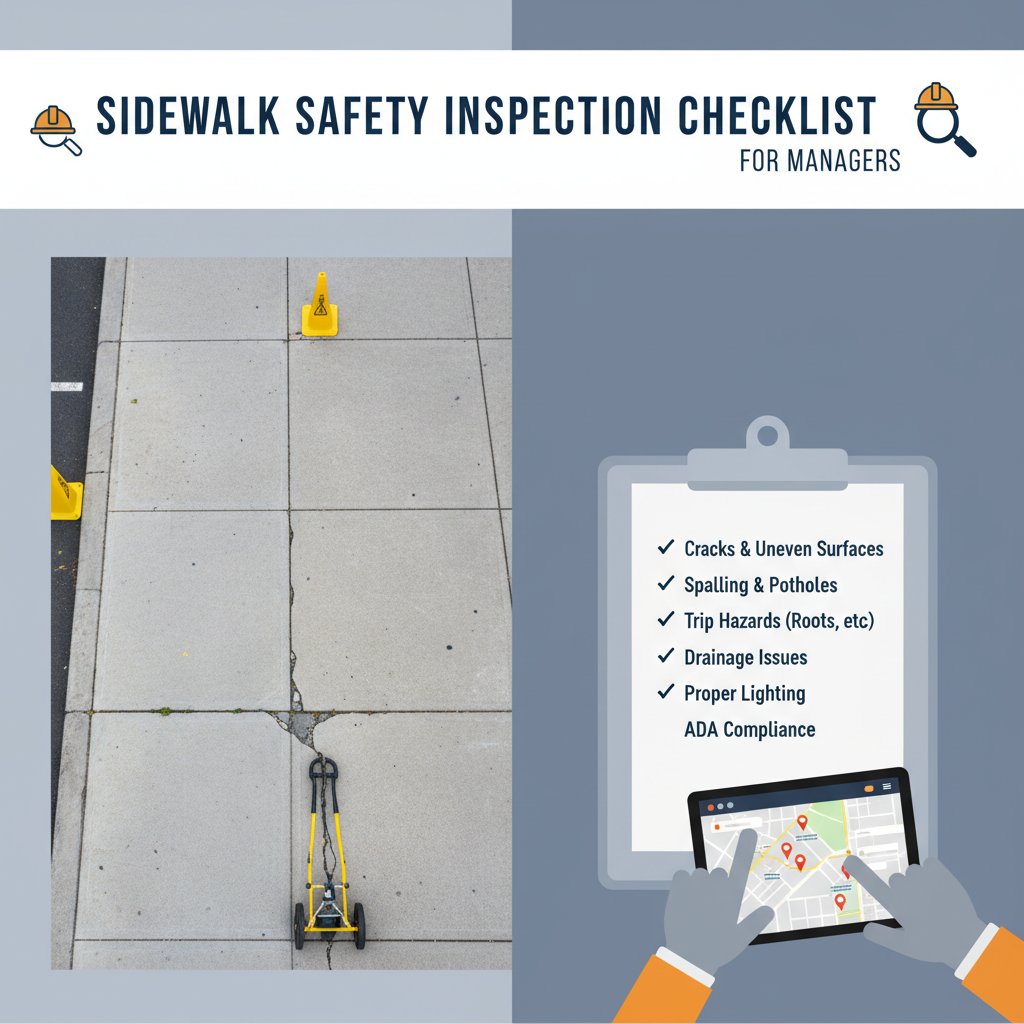 Sidewalk Safety Inspection Checklist for Managers