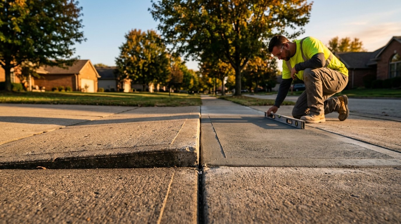 Uneven Sidewalk Repair: Grinding vs. Mudjacking